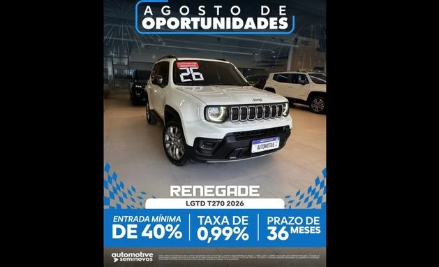 JEEP RENEGADE 1.3 T270 TURBO FLEX LONGITUDE AT6 25/26